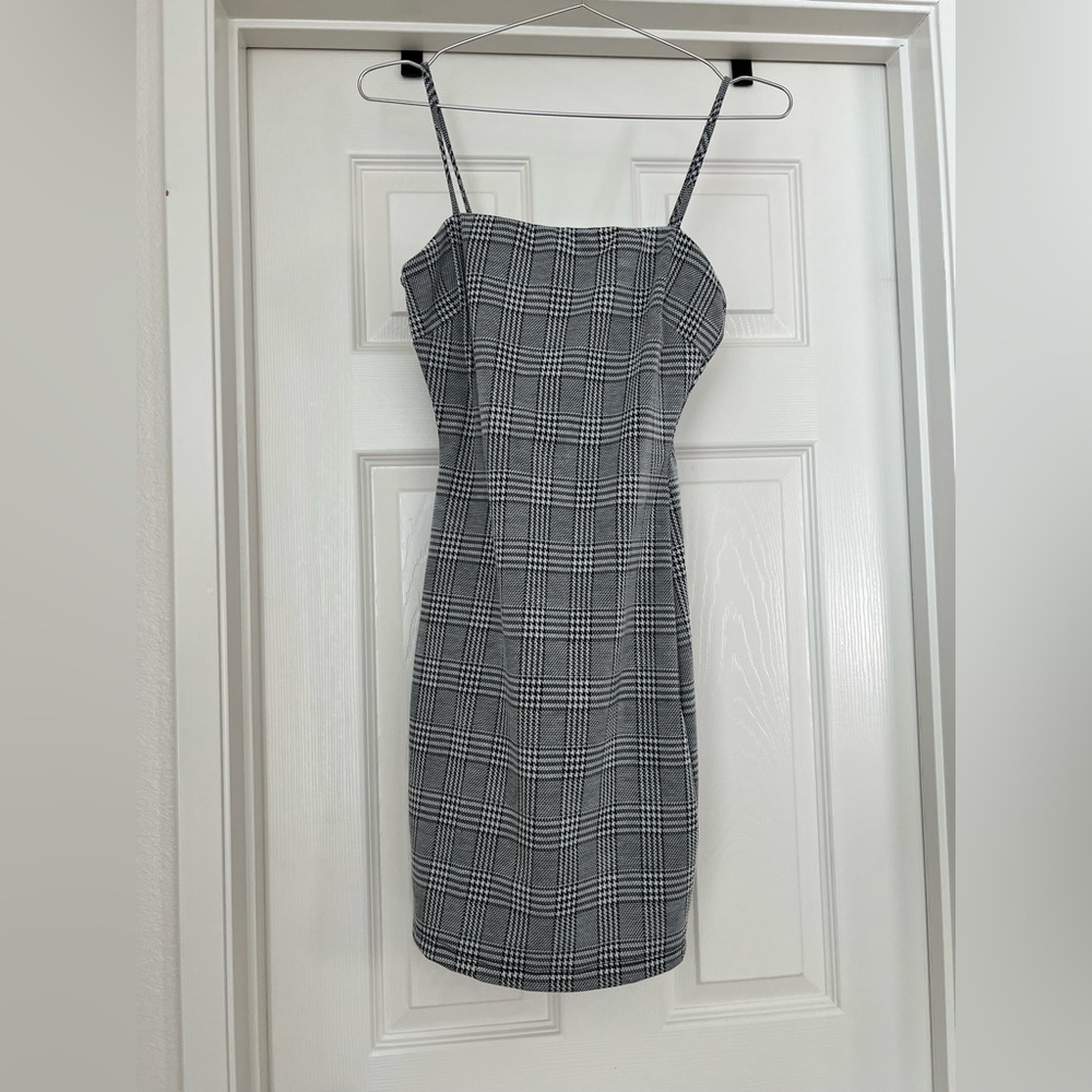 Black and white Plaid dress